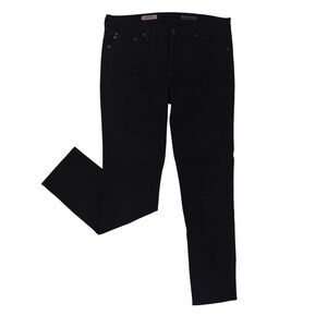 AG‎ Adriano Goldschmied Women's The Stilt Cigarette Jeans Black 31R Skinny EUC